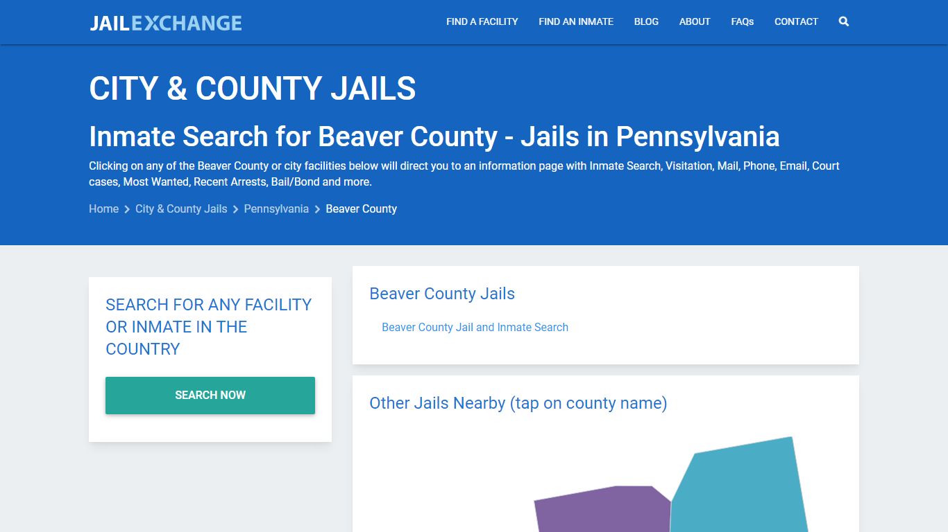 Inmate Search for Beaver County | Jails in Pennsylvania - Jail Exchange